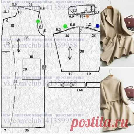Простые выкройки пальто (много) / Простые выкройки / ВТОРАЯ УЛИЦА - Мода, Выкройки, Рукоделие, DIY