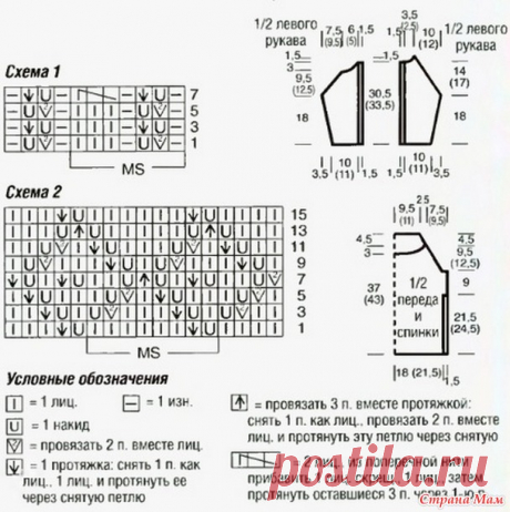 Ажурная кофточка. - Вязание - Страна Мам
