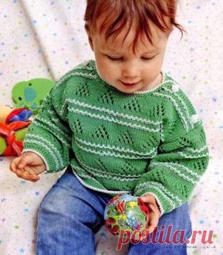 Пуловер для мальчика - Для детей до 3 лет - Каталог файлов - Вязание для детей