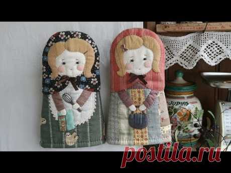 DIY 퀼트 마트료시카 주방장갑 만들기 │ Patchwork Quilt Matryoshka Oven Mitts │  How To  Make Crafts Tutorial