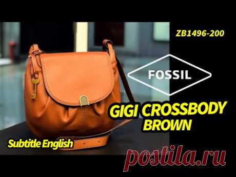 Fossil Gigi Flap Crossbody Brown | ZB1496-200