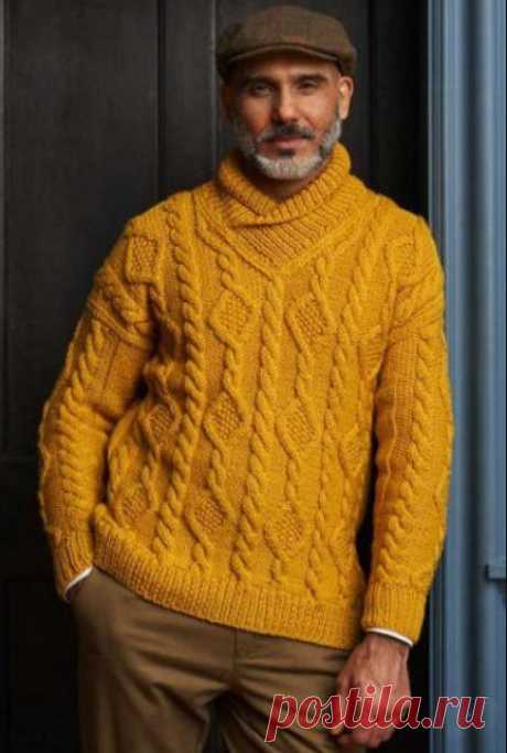 Вязание спицами для мужчин | схемы вязания мужских свитеров, шапок и кофт