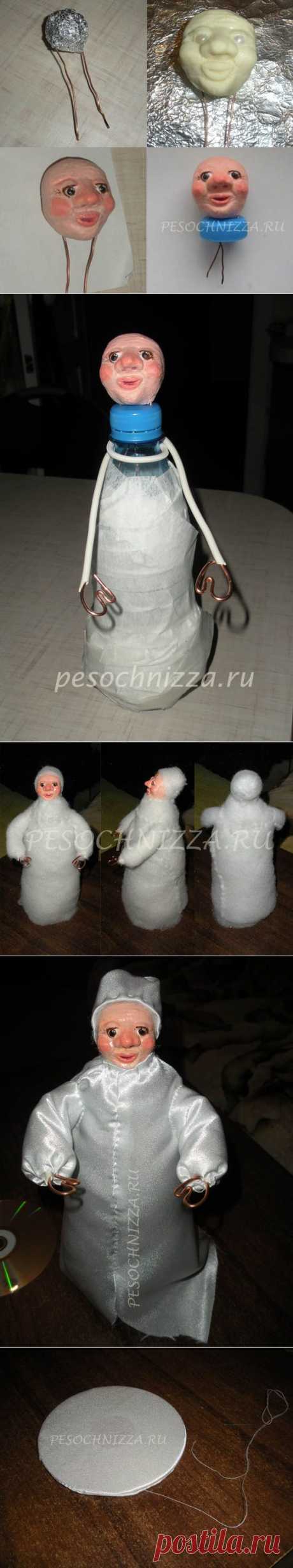 Дед Мороз своими руками из ваты и соленого теста МК | pesochnizza.ru