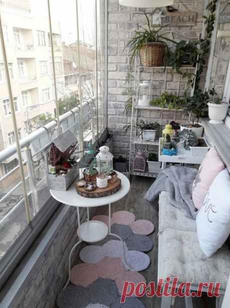 Какими же уютными бывают лоджии, балконы | Вязание в радость | Яндекс Дзен