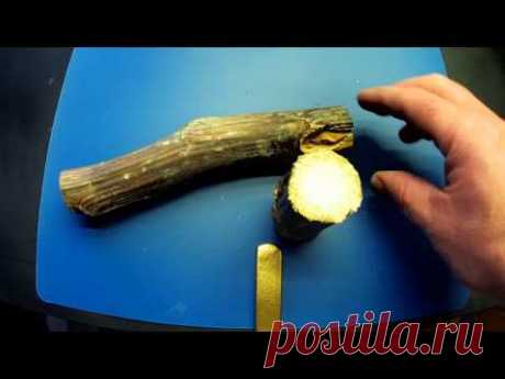 Супер  ПОПЛАВОК из ЛОПУХА для РЫБАКА  .do-it-yourself fishing float from burdock