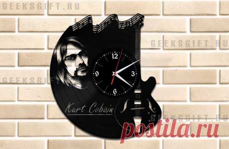 Необычный подарок: Часы из виниловой пластинки - группа Nirvana