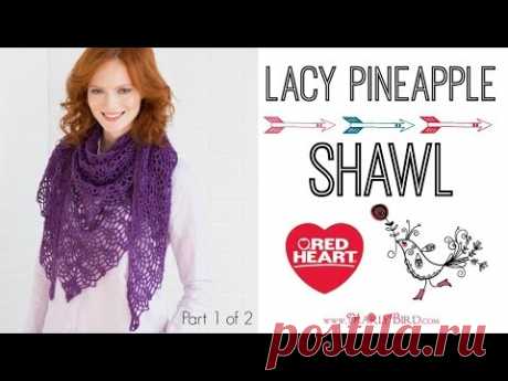 Crochet Lacy Pineapple Shawl Part 1 of 2