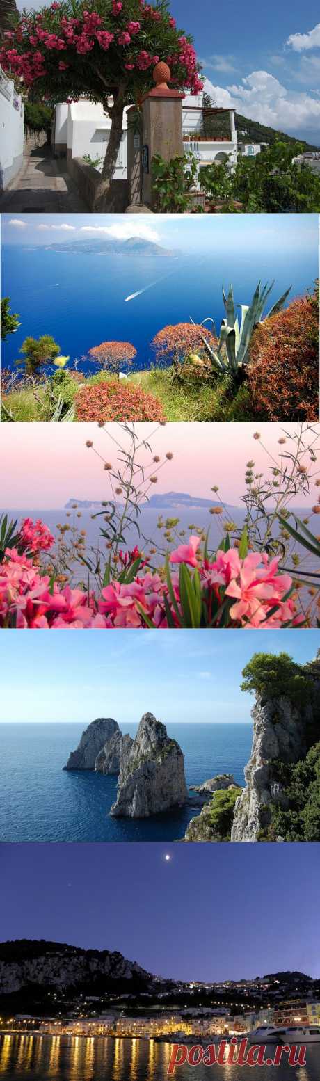 Живописный остров Капри (Capri), Италия.