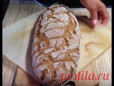Бездрожжевой домашний хлеб на кефире от Марии .Читайте поправку под видео.