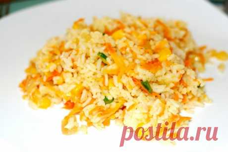 Рис с морковью и луком / Простые рецепты