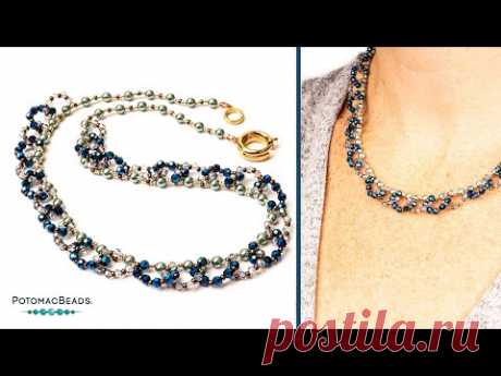 Looped Loop Necklace - DIY Jewelry Making Tutorial by PotomacBeads