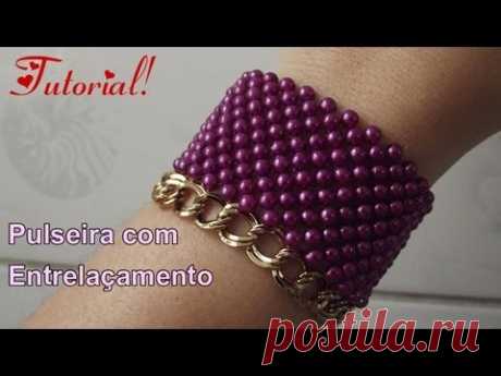 Pulseira com Entrelaçamento - Técnica de Entrelaçamento