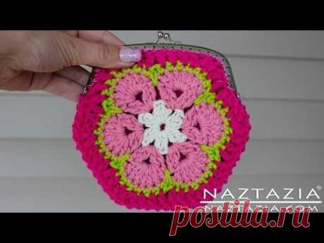 Irish crochet &amp;: African flower BAG +VIDEO