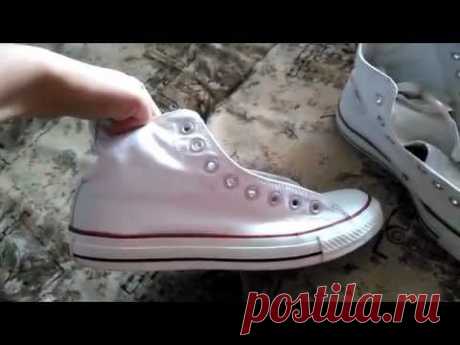 Стираю белые кеды Converse: рецепты youtube