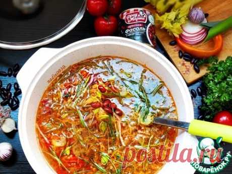 Суп овощной с фасолью – кулинарный рецепт