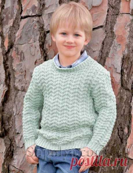 Пуловер для мальчика спицами - SHPULYA.com