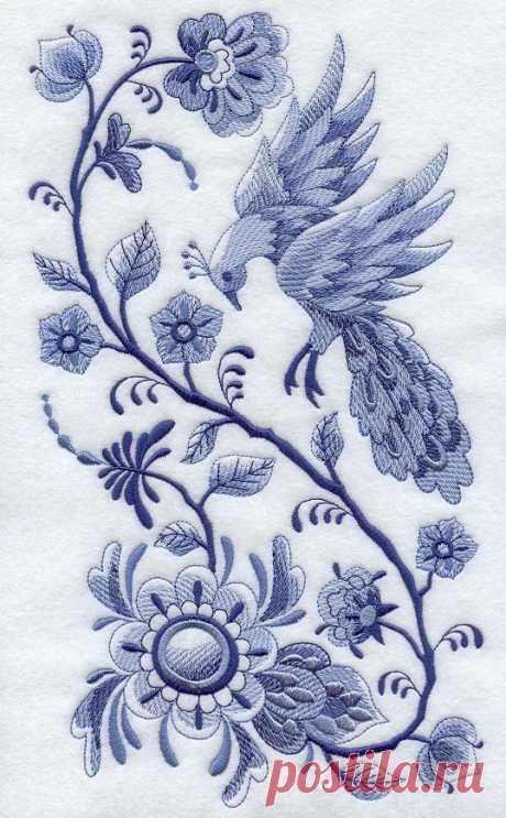 Delft blue embroidery | nakış