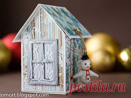 Новогодний домик-шкатулка - Ярмарка Мастеров - ручная работа, handmade