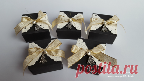 Edle Weihnachtsboxen - Stempeln, Stanzen und Basteln mit Stampin' Up!