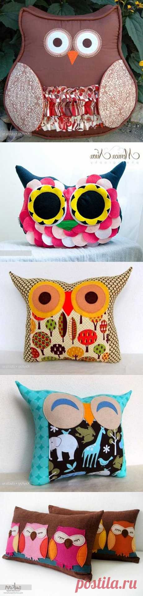 Опять подушки... красивые и разные! Ideas for making cushions ~ HandMadiya.com