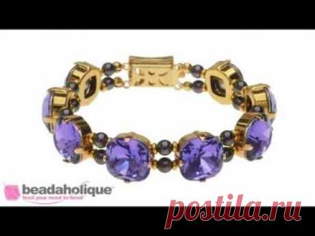 https://www.beadaholique.com/swarovski-crystal/swarovski-crystal-chatons-fancy-stones - In this jewelry making tutorial video, learn how to make a dazzling Sw...