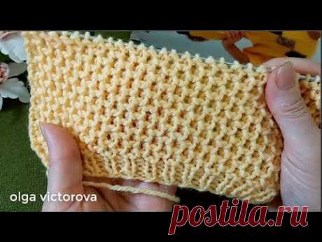 НЕПРИВЫЧНО - НЕОБЫЧНЫЕ СОТЫ. РЕЛЬЕФНЫЙ УЗОР 1035 Узоры спицами KNITTING PATTERN