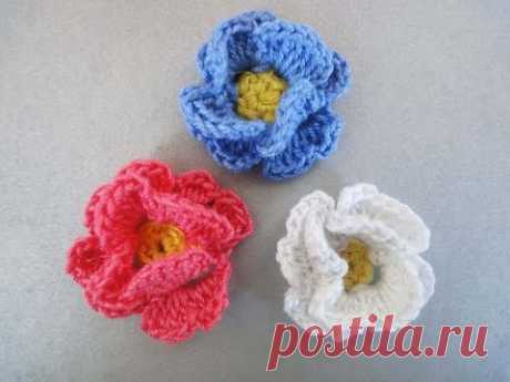 Маленький цветочек  Little Flower Crochet