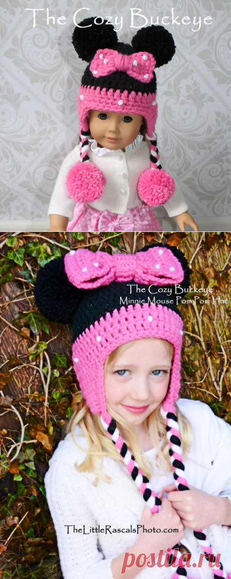 Minnie Mouse Hat Disney Character Hat for an от TheCozyBuckeye
