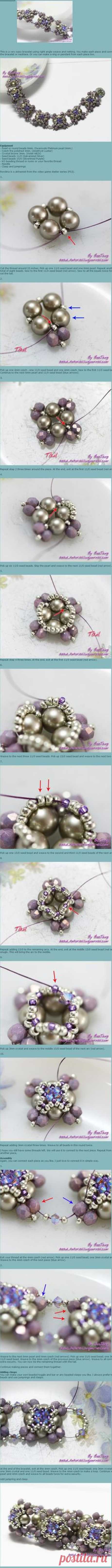 (129) Beaded Beads TUTORIAL bracelet | Ági