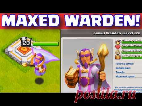 Clash of Clans NEW GRAND WARDEN HERO ATTACK STRATEGY MAXED LEVEL 20 GAMEPLAY | Town hall 11 Update