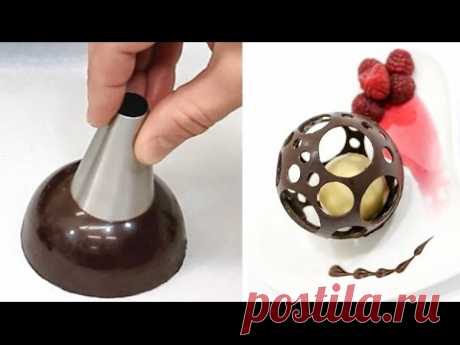Chocolate Spheres Chocolate Technique HACK  Make At Home by CakesStepbyStep