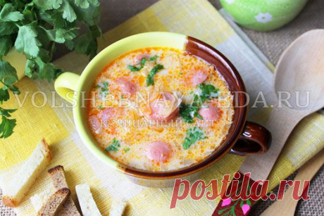 Суп с квашеной капустой и сосисками | Волшебная Eда.ру