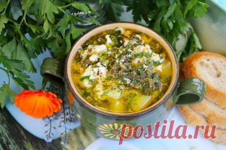Щавелевый суп с яйцом классический рецепт с фото пошагово