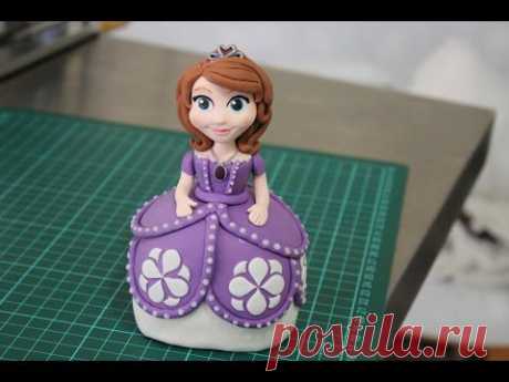 Sofia the First Fondant Figurine - YouTube