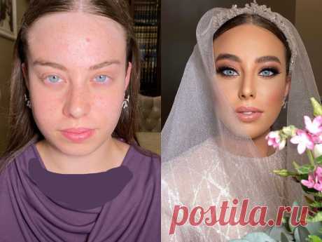 Фото девушек до и после свадебного макияжа - Город Фактов