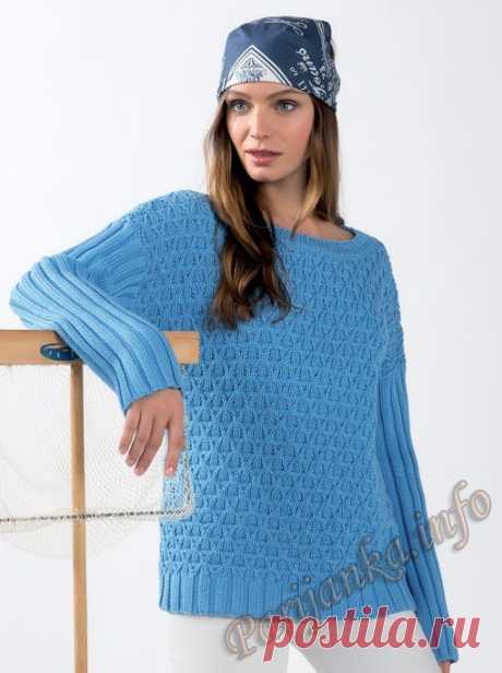 Пуловер (ж) 11*118 Phildar №4555