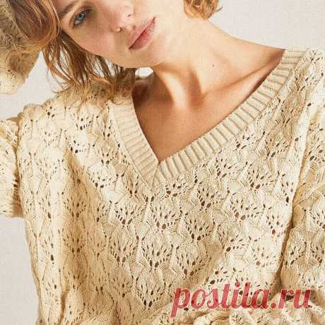Кремовый пуловер из каталога La Redoute