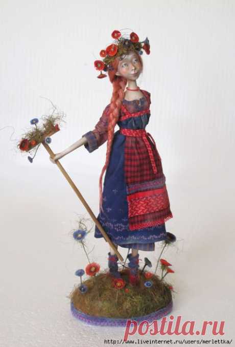 Паперклэй (пластика) - как создать куклу - МК от Анны Зуевой.