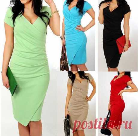 Dresses Picture - More Detailed Picture about Womens Elegant Vintage Patchwork V Neck Woman Dress Work Business Party Cocktail Pencil Dress Casual Dress Picture in Dresses from VICO DUO | Aliexpress.com | Alibaba Group