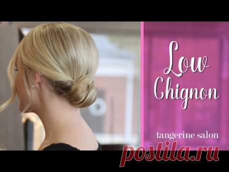 Hair Tutorial - Simple and Romantic Low Chignon