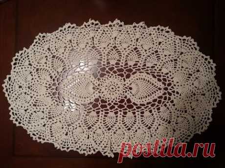 Oval Pineapple Doily Part 1