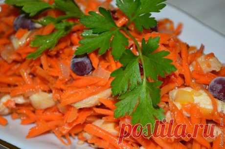 Морковный салат с куриной грудкой | Ваши любимые рецепты