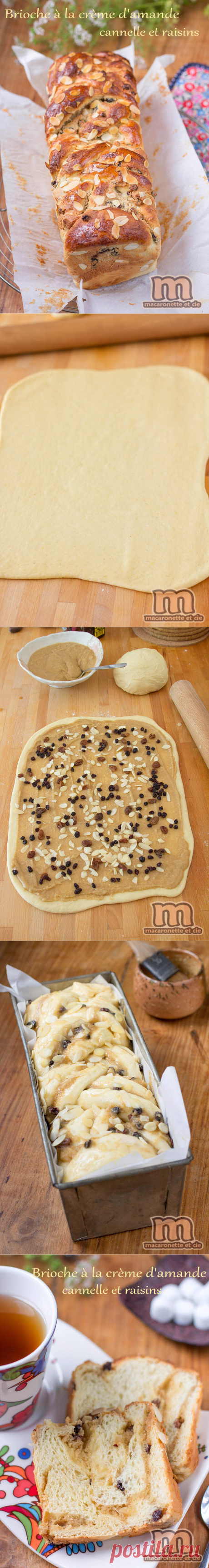 Brioche à la crème d'amande - cannelle et raisins - Macaronette et cie