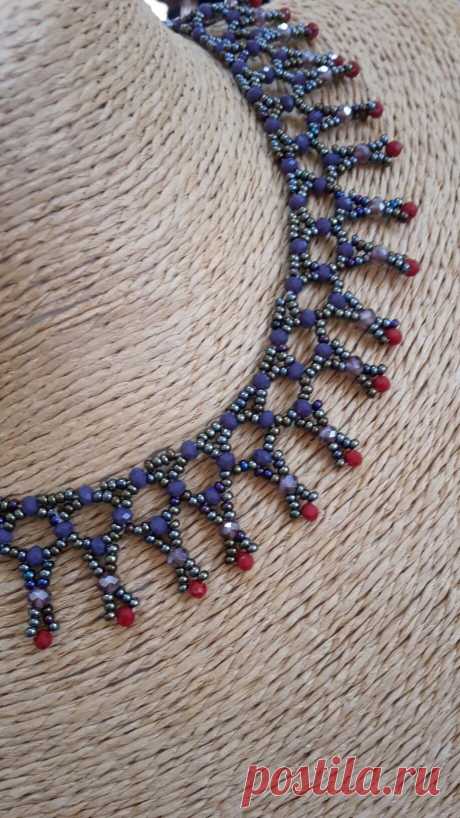 Best 12 Free pattern for necklace Tayana | Beads Magic | Bloglovin – Salvabrani #beadedjewelry – SkillOfKing.Com