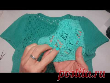 Топ цвета сочной мяты. Пряжа Vita Cotton Lira. Используем остатки пряжи😊 История 3