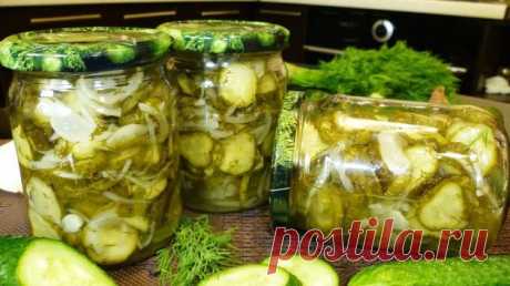 Вкусный салат на зиму из свежих огурцов-ест с удовольствием вся семья | На кухне Пульс Mail.ru
