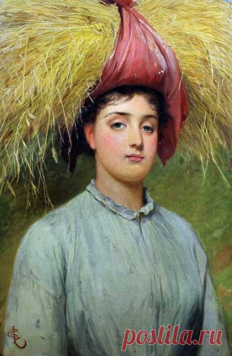 Charles Sillem Lidderdale - A Gleaner | Sovetika.ru - живопись/painting