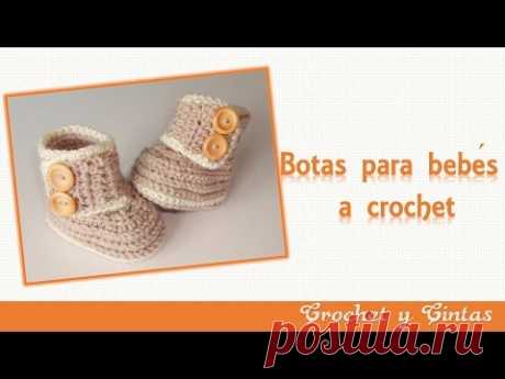 Botas – zapatos crochet para bebés de todas las edades - Parte 1