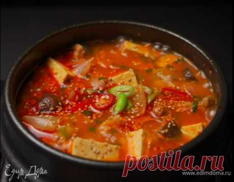 Острый корейский суп кочудян чиге, пошаговый рецепт на 821 ккал, фото, ингредиенты - ruskorea.k-sauce