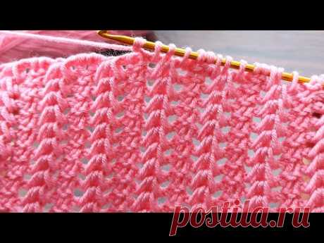 Fantastic👌💯 pink color  * Super Easy Tunisian Crochet Baby Blanket For Beginners online Tutorial